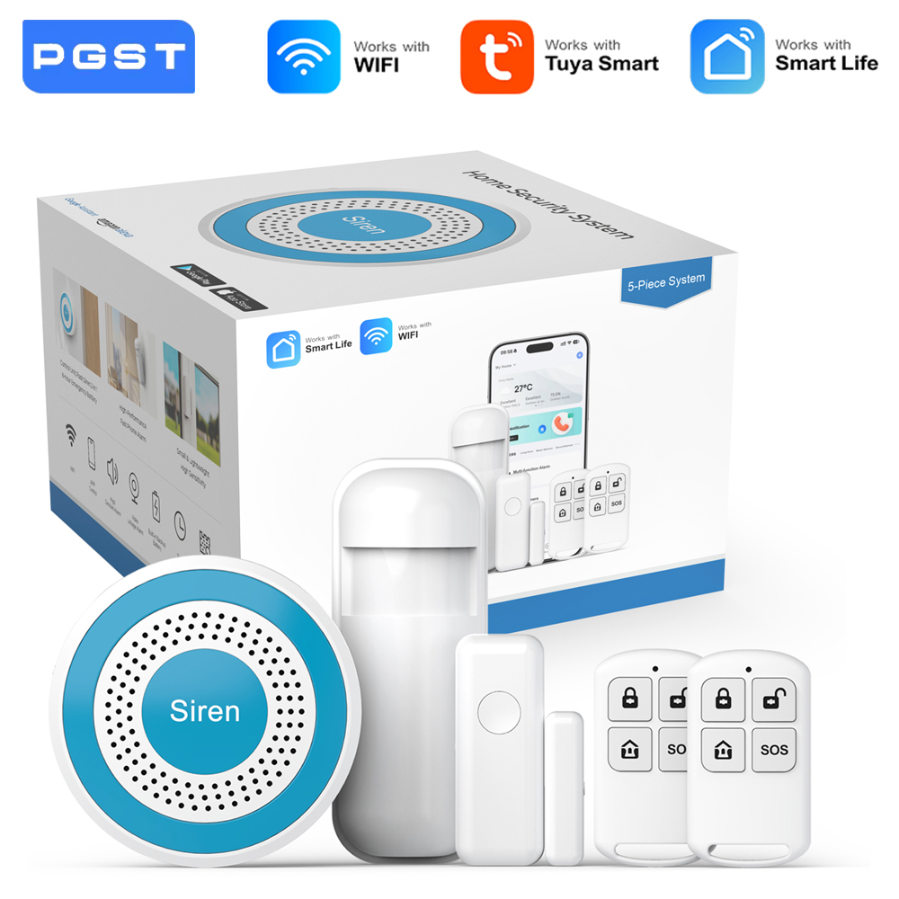 Home Automation Tutorial - PGST WiFi Smart Life Сигнализация Комплект