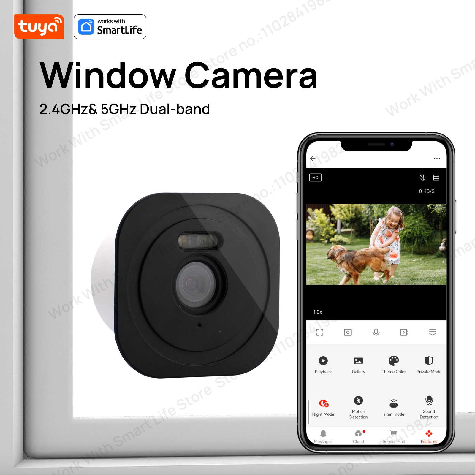 Eufy Camera E220 - 3-мегапиксельная оконная камера 2K Tuya, внутренние