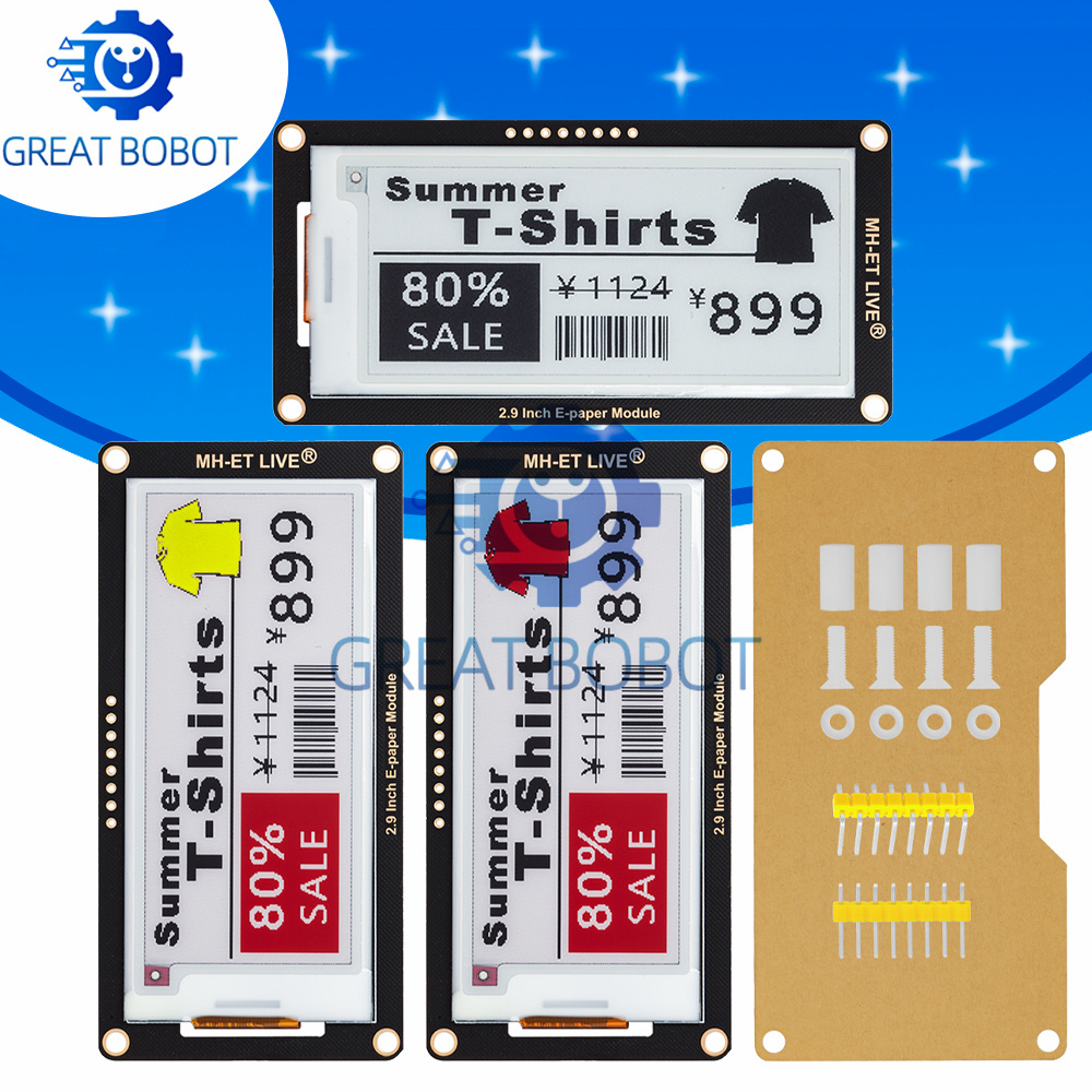 Display Epaper 2.9 - Модуль электронной бумаги 2,9 дюйма, 2,9
