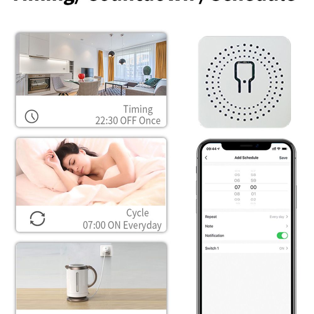 Diy Smart Home Automation Devices - Модуль WiFi-переключателя для умного дома 16А,