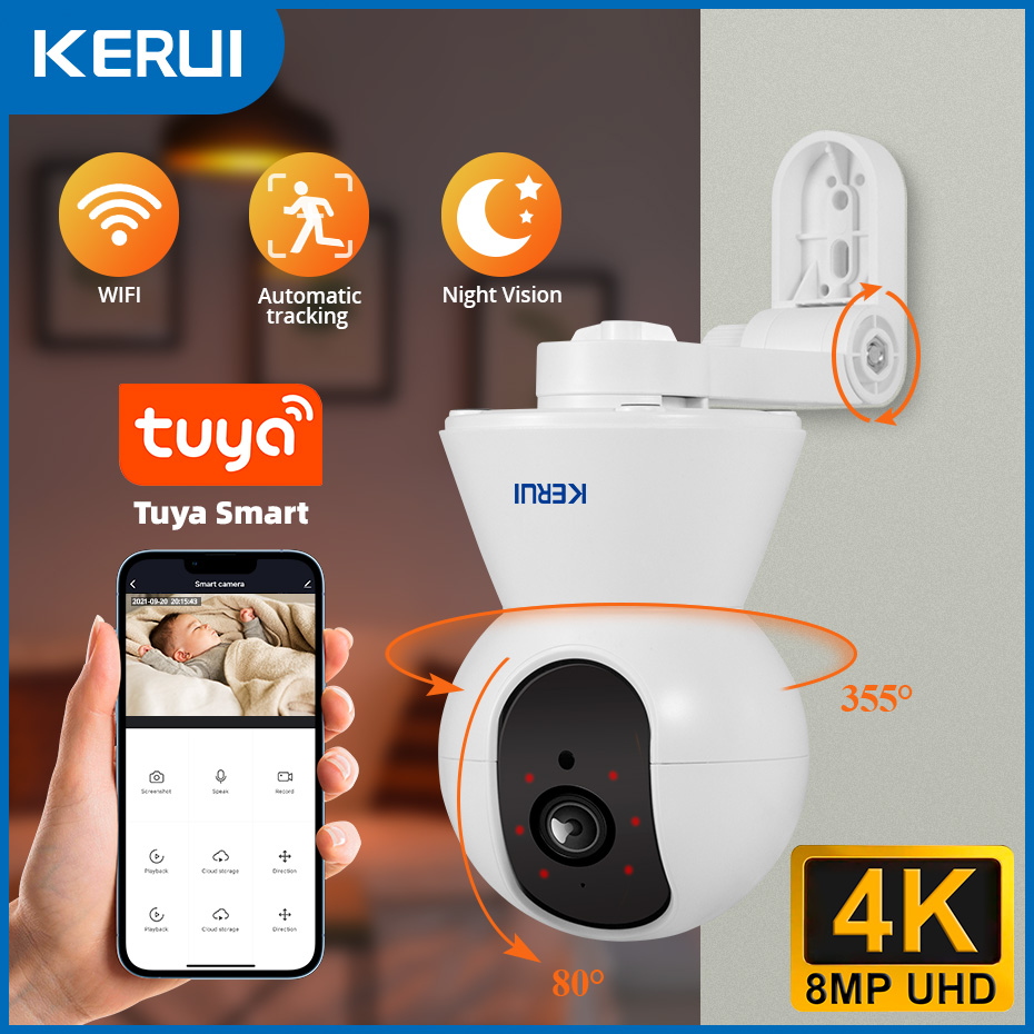 Eufy Camera E220 - KERUI Крытая 4K HD Tuya Smart