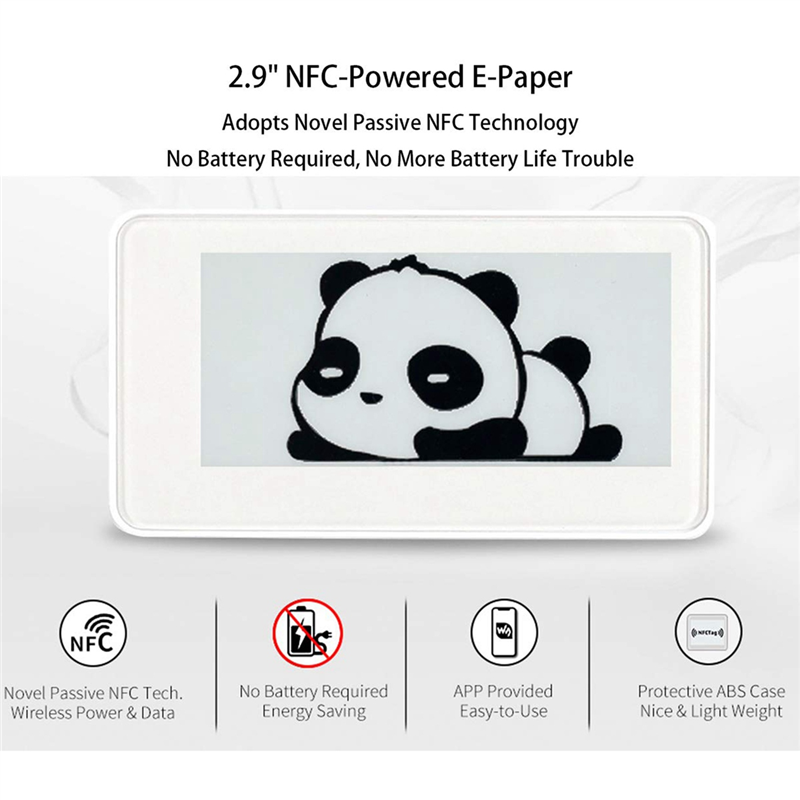 Display Epaper 2.9 - Waveshare 2,9-дюймовый беспроводной NFC-питание Epaper Eink