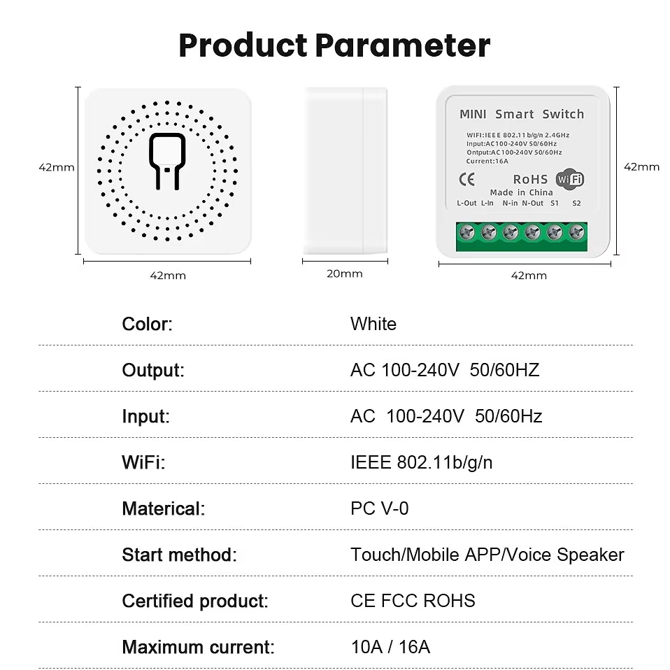 Мини-выключатель Wi-Fi 16А с у – обзор и цена Home Automation Ideas