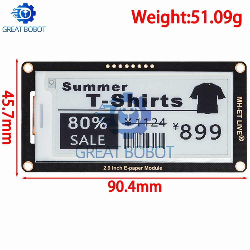 Модуль электронной бумаги 2,9  – обзор и цена Display Epaper 2.9