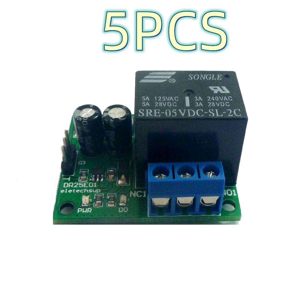 DR25E01 DC 6V 9V 12V 24V 3-5A  – обзор и цена Shelly Relay Module