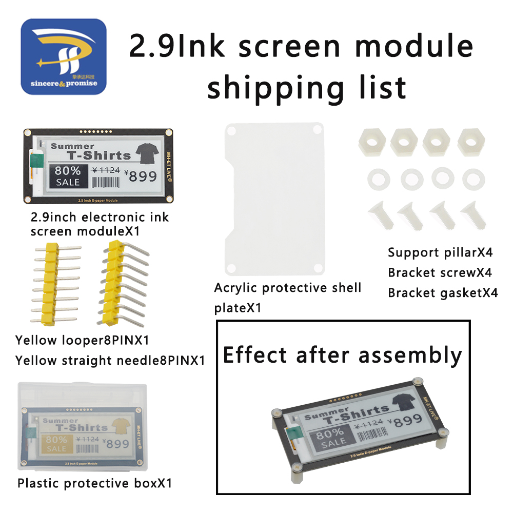 Модуль Epaper 2,9 дюйма E-Ink  – обзор и цена Display Epaper 2.9